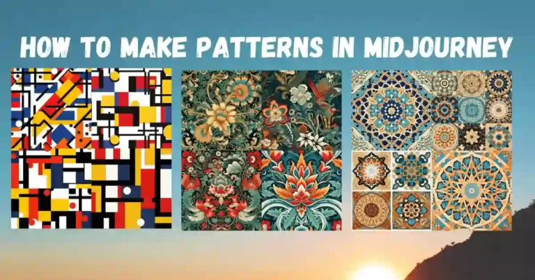 How to make patterns using AI mid-journey