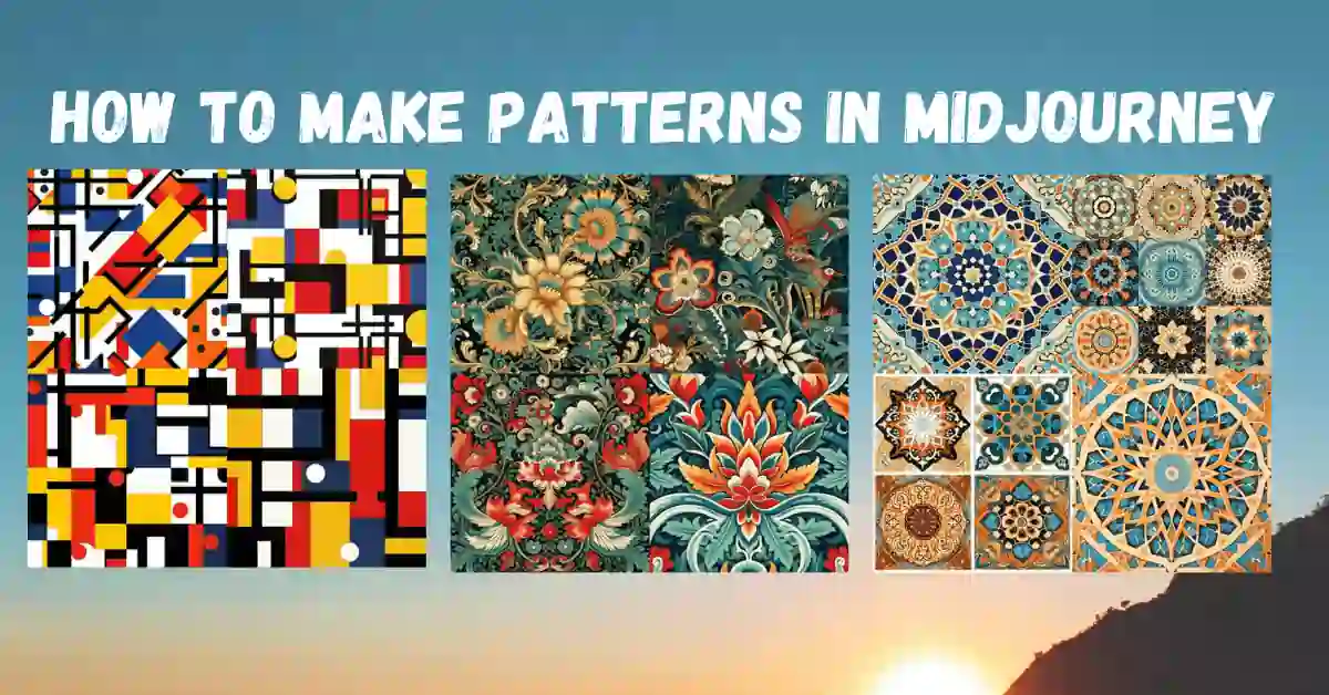 How to make patterns using AI mid-journey - AI chat and art Tips