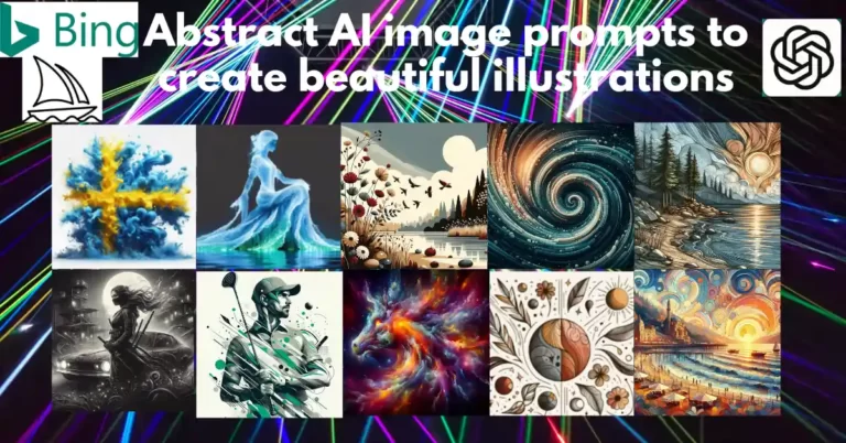 Abstract AI image prompts to create beautiful illustrations