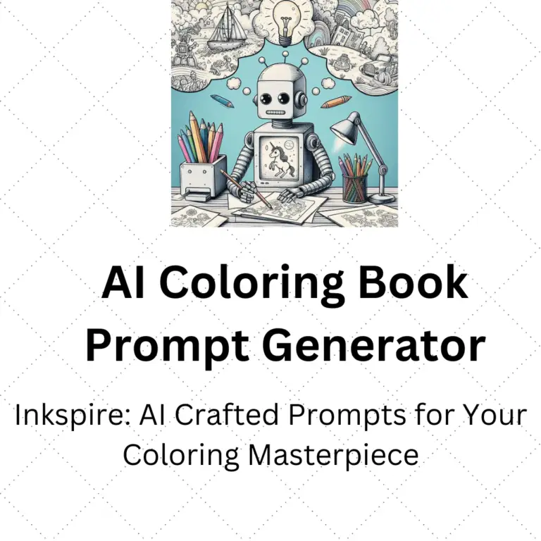 AI coloring book prompt generator